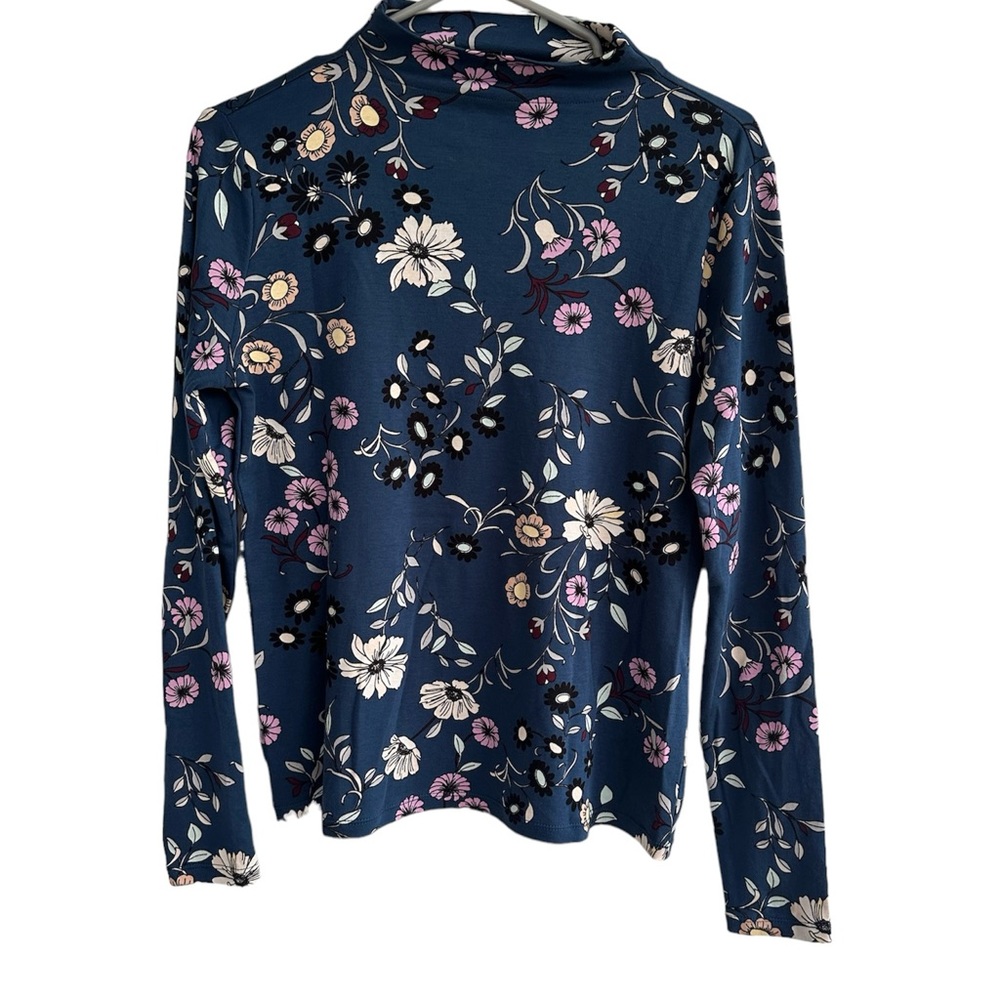 Ann Taylor Floral Long Sleeve Top Size Medium